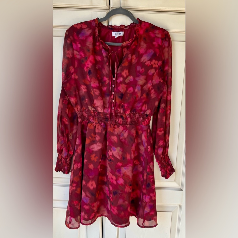 BB Dakota Muti-colour dress  Ruffled  details sz Large (m/l)